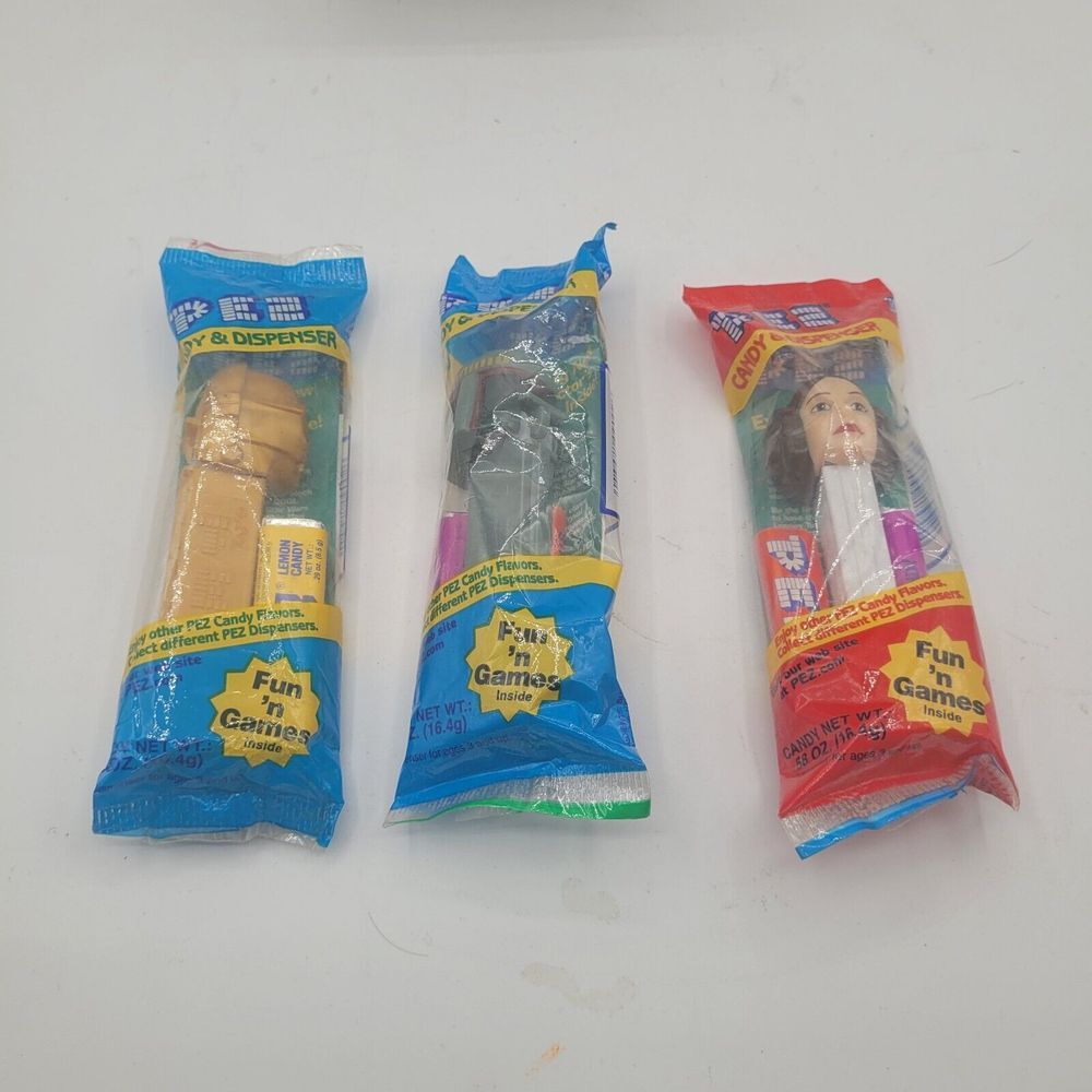 Star Wars PEZ‎ Dispenser Lot C-3PO Princess Leia Boba Fett Candy Sci-Fi